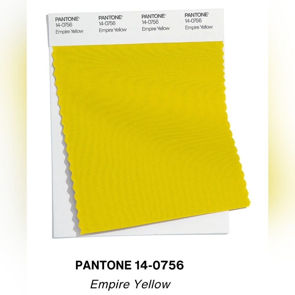EMPIRE YELLOW Color Trend Spring Summer 2023 Fashion Pantone